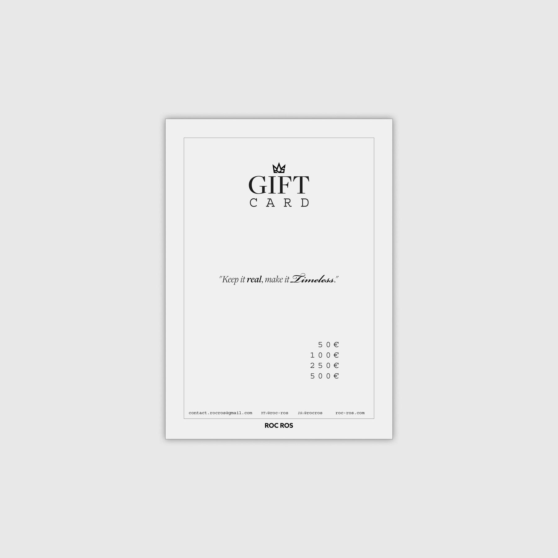 GIFT CARD